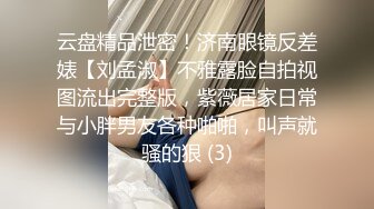 云盘精品泄密！济南眼镜反差婊【刘孟淑】不雅露脸自拍视图流出完整版，紫薇居家日常与小胖男友各种啪啪，叫声就骚的狠 (3)