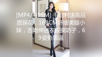 [MP4/ 495M] 干劲利速高品质探花，168CM纤细美腿小妹，舌吻伸进衣服摸奶子，69姿势舔逼