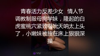 ✿青春活力反差少女✿情人节调教制服母狗学妹，隆起的白虎蜜桃穴紧致吸吮天呐太上头了，小嫩妹被按在床上狠狠深操