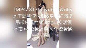 [MP4/ 813M]&nbsp;&nbsp;干劲利速大腿纹身网红骚货 吊带装黑丝袜 跪地口交活很不错 69姿势舔逼 每个姿势操一遍