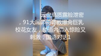 ⚫️⚫️⚫️云盘高质露脸泄密，91大屌帅哥调教爆肏巨乳校花女友，楼道内后入惊险又刺激，国语对话1