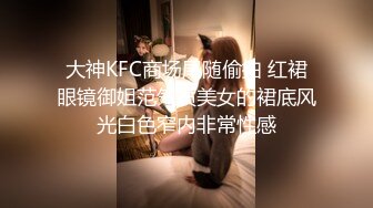 大神KFC商场尾随偷拍 红裙眼镜御姐范气质美女的裙底风光白色窄内非常性感