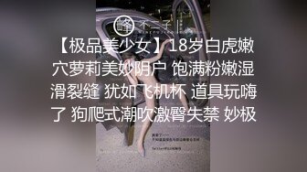 【极品美少女】18岁白虎嫩穴萝莉美妙阴户 饱满粉嫩湿滑裂缝 犹如飞机杯 道具玩嗨了 狗爬式潮吹激臀失禁 妙极