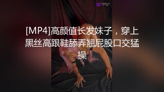 [MP4]高颜值长发妹子，穿上黑丝高跟鞋舔弄翘屁股口交猛操