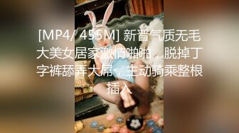 [MP4/ 455M] 新晋气质无毛大美女居家激情啪啪，脱掉丁字裤舔弄大屌，主动骑乘整根插入