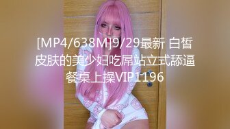 [MP4/638M]9/29最新 白皙皮肤的美少妇吃屌站立式舔逼餐桌上操VIP1196