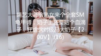 绳艺大师给熟女来个全套SM龟甲缚，奶子上还要贴个血滴子，狂虐这对极品大奶子【200V】 (16)